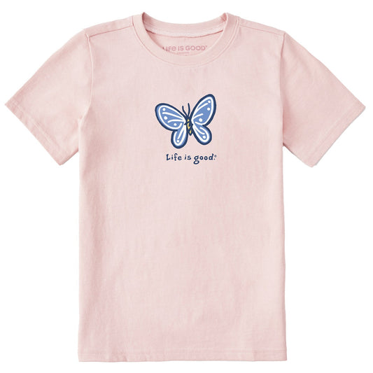 Life is Good Kids SS Crusher Butterfly HIMALAYAN PINK