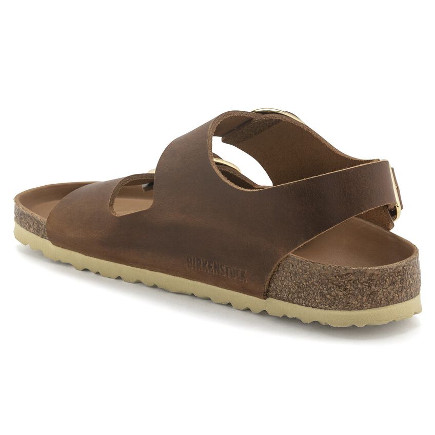 Birkenstock W Milano Big Buckle COGNAC - NARROW
