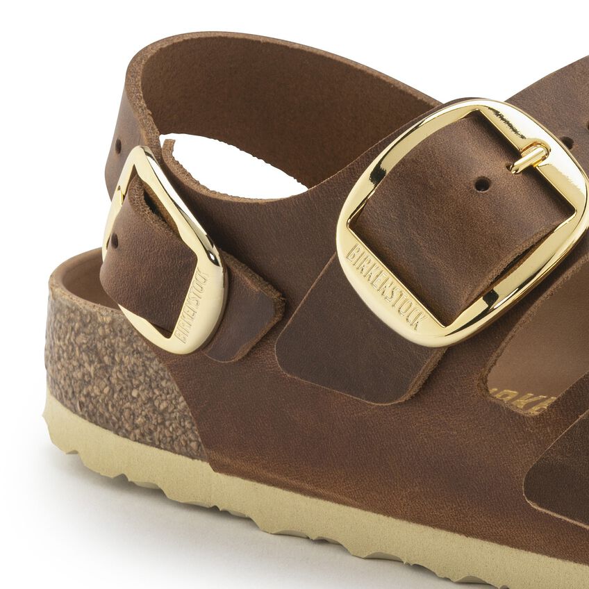 Birkenstock W Milano Big Buckle COGNAC - NARROW