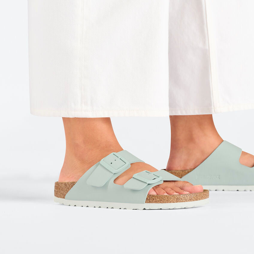 Birkenstock W Arizona Canvas Rivet Logo SURF GREEN - TAILLE NARROW