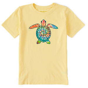 Life Is Good Kids SS Crusher Turtle Shell SAND YELLOW