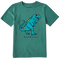 Life is Good Kids SS Crusher Rad Roarsome Dino Tee SPRUCE GREEN