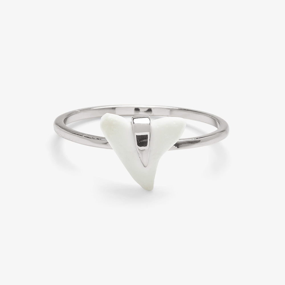 Pura Vida Shark Tooth Ring SILVER