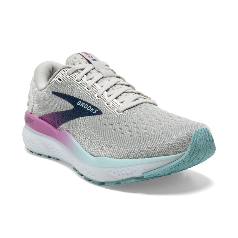 Brooks W Ghost 16 BLANC / GRIS / BLEU FONCÉ