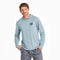 Life is Good M LS Hooded Sun Clean Fish More SMOKE BLUE
