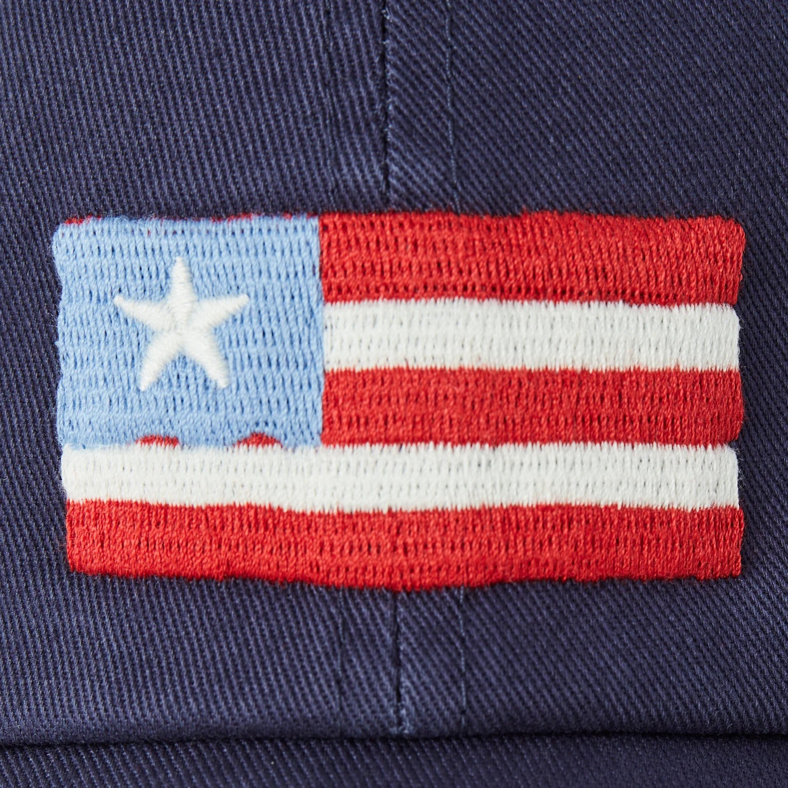 Life is Chill Cap Three Stripe Flag DARKEST BLUE
