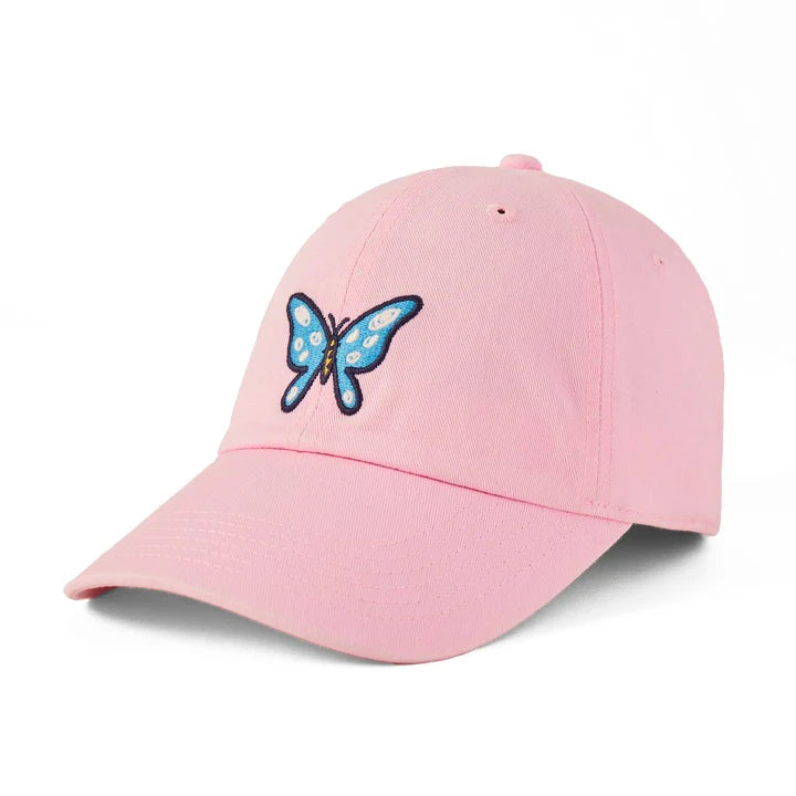 Life is Good Chill Cap Vintage Butterfly SHELL PINK