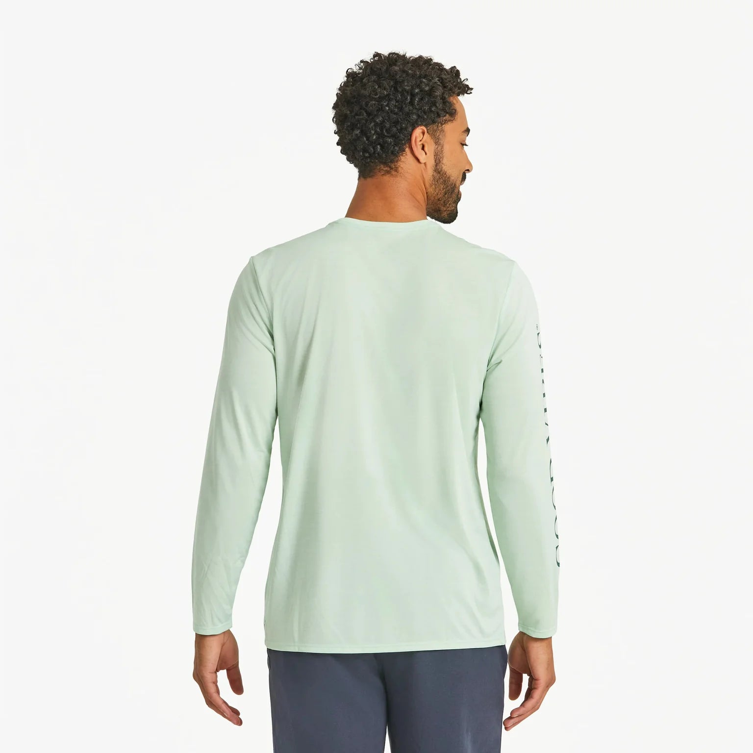 Life is Good M LS Sun Crusher Small Palms SAGE GREEN