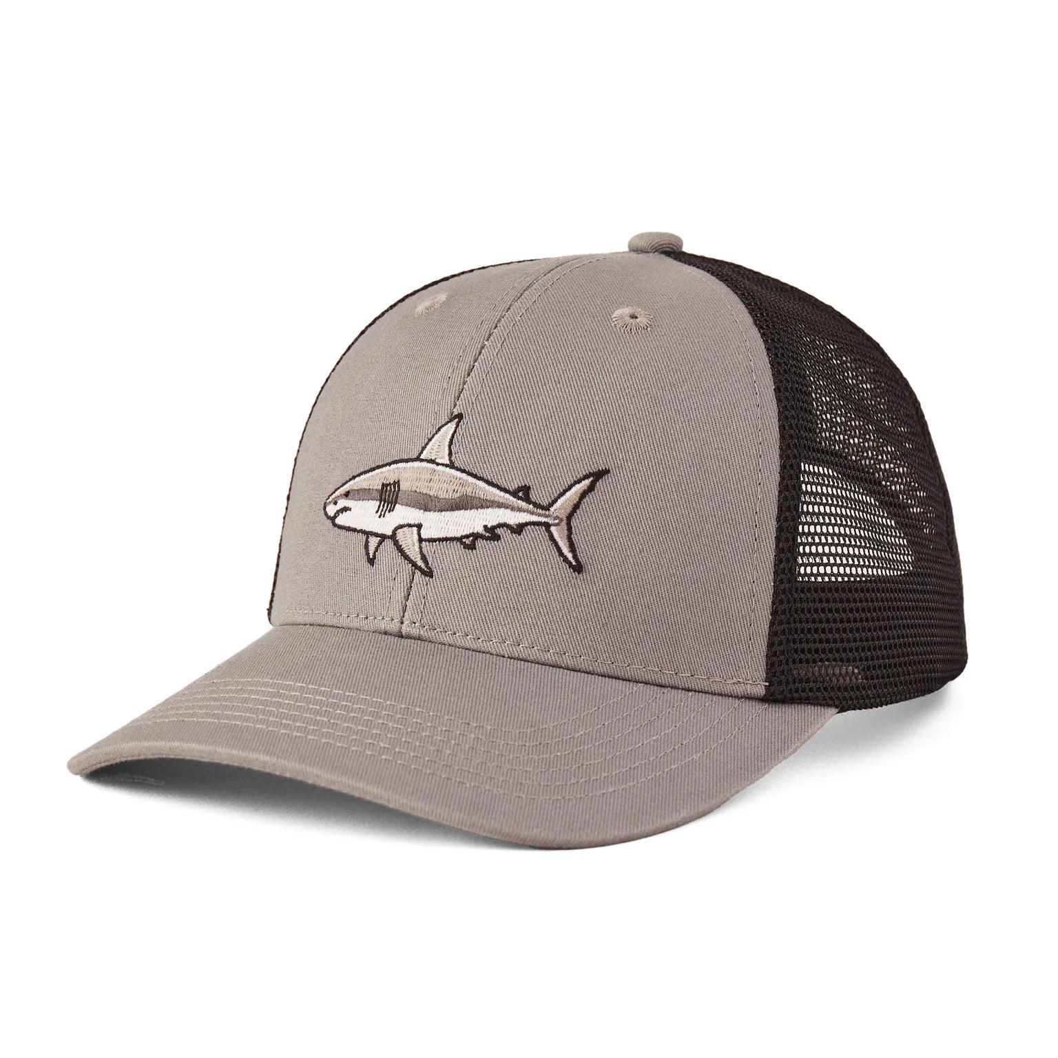 Life is Good Clean Swimming Shark Trucker Hat SLATE