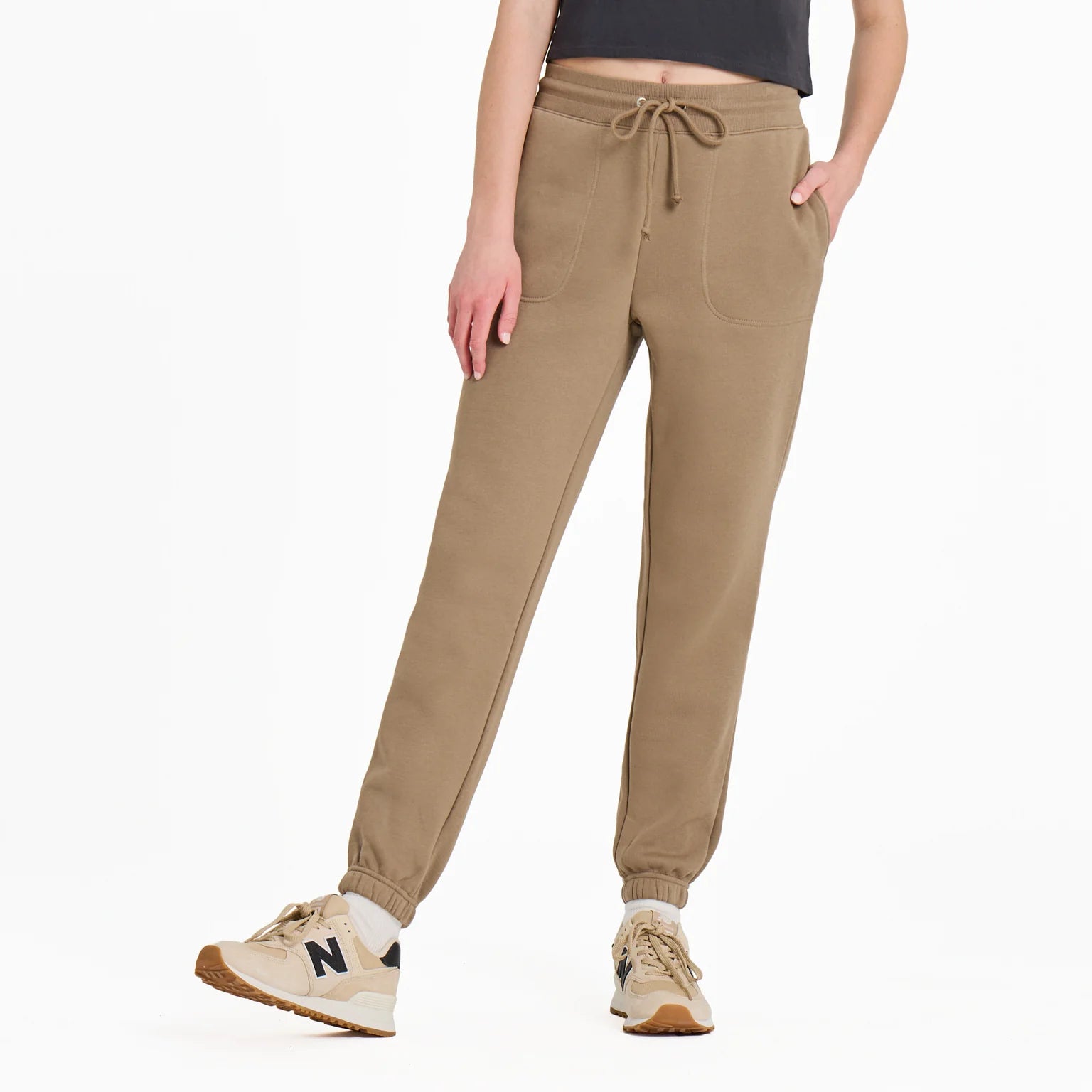 Life is Good W Good Vibes Jogger MUSHROOM