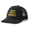 Life Is Good Wordsmith Whiskey Trucker TRUE BLACK