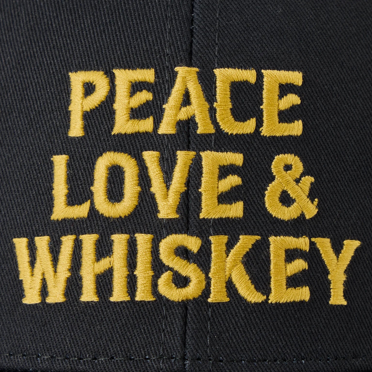 Life Is Good Wordsmith Whiskey Trucker TRUE BLACK
