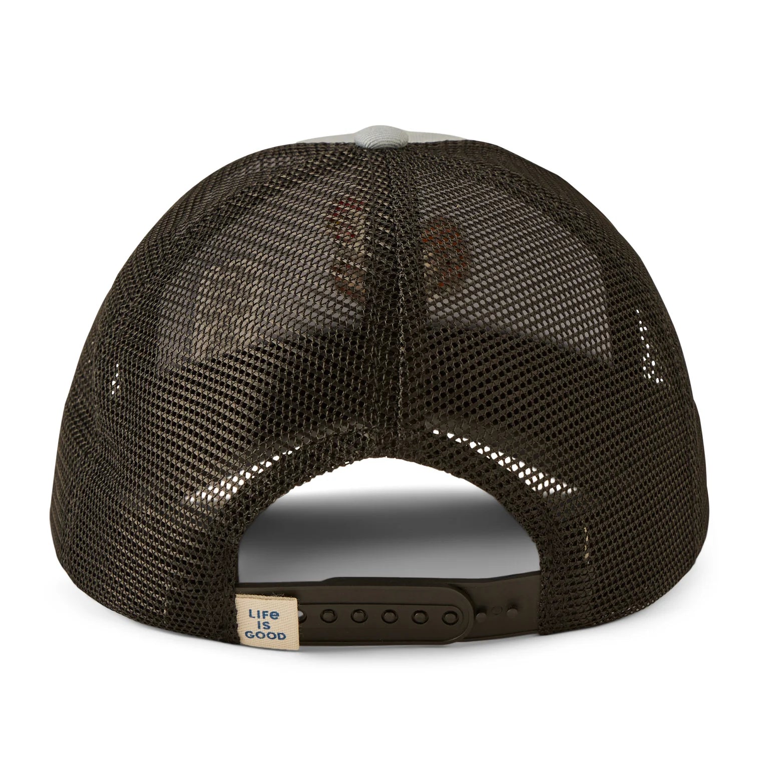 Life Is Good Rooster Trucker Hat GRAY BLUE