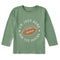 Life is Good Toddler LS Crusher Football Here for Snacks GRANITE GREEN