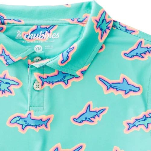 Chubbies Toddler Performance Polo LIL APEX SWIMMER