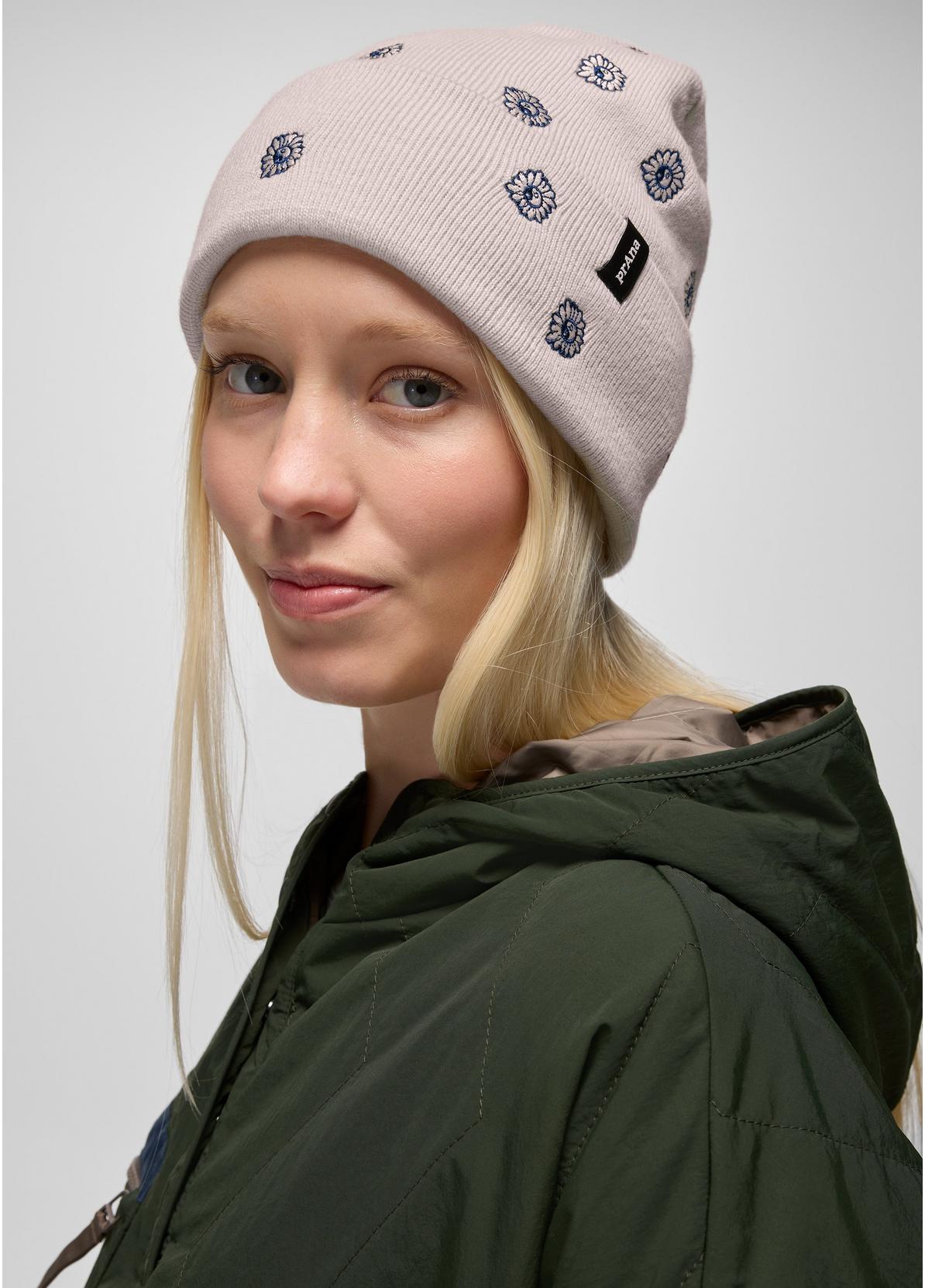 prAna Wild Now Beanie ALMOND YINYANG