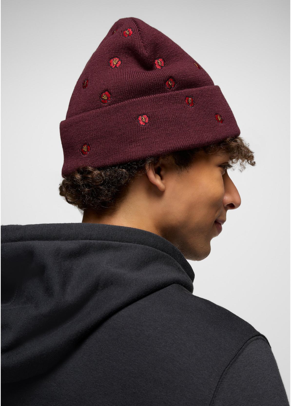 prAna Wild Now Beanie VINO POPPY