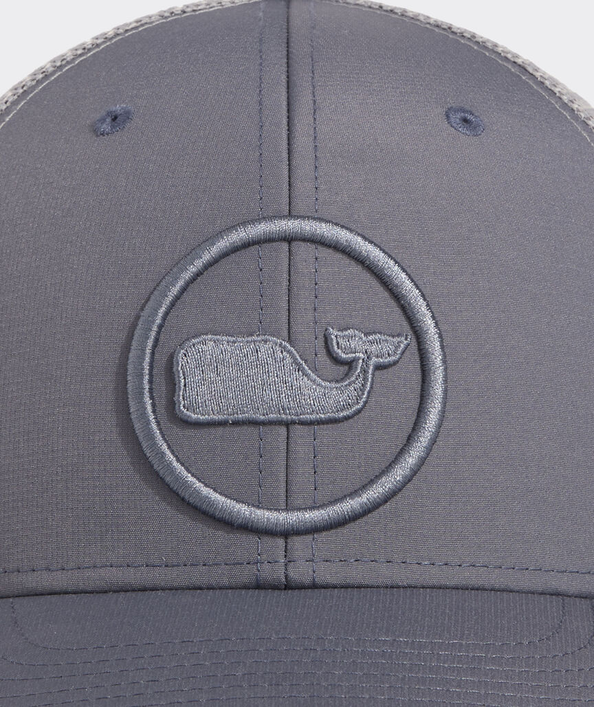 Vineyard Vines Whale Dot Performance Trucker Hat BLUESTONE