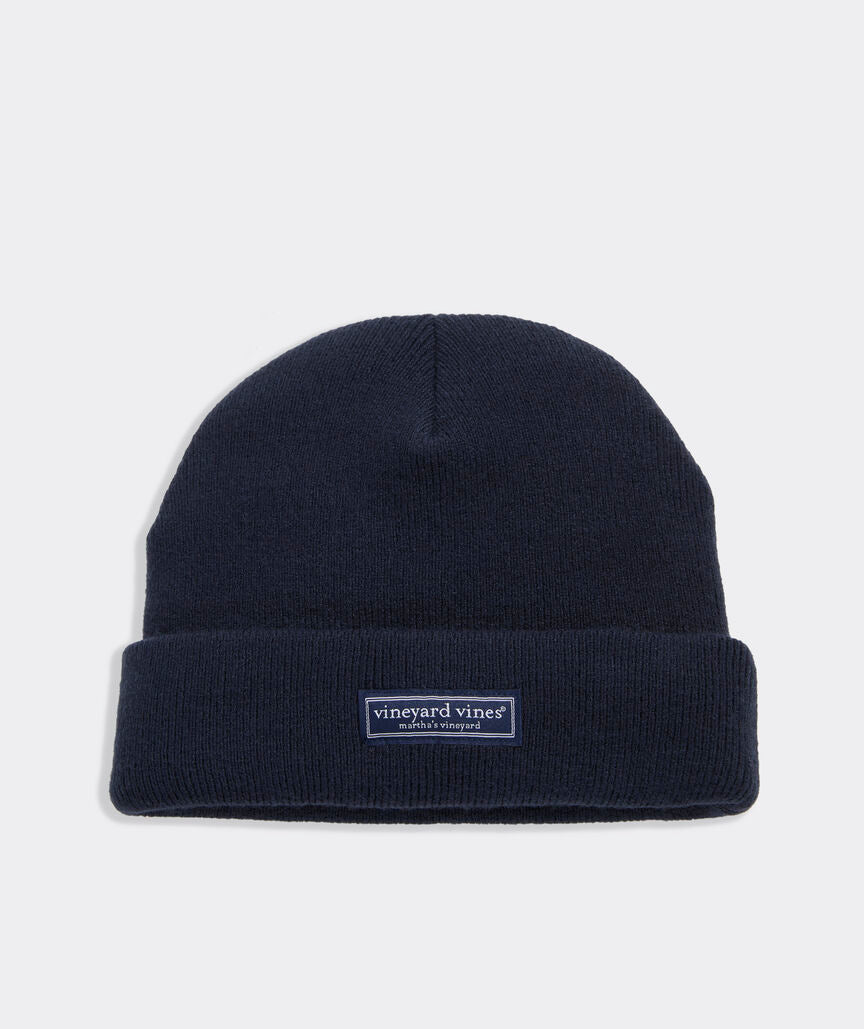 Vineyard Vines Merino Wool Watch Cap NAUTICAL NAVY