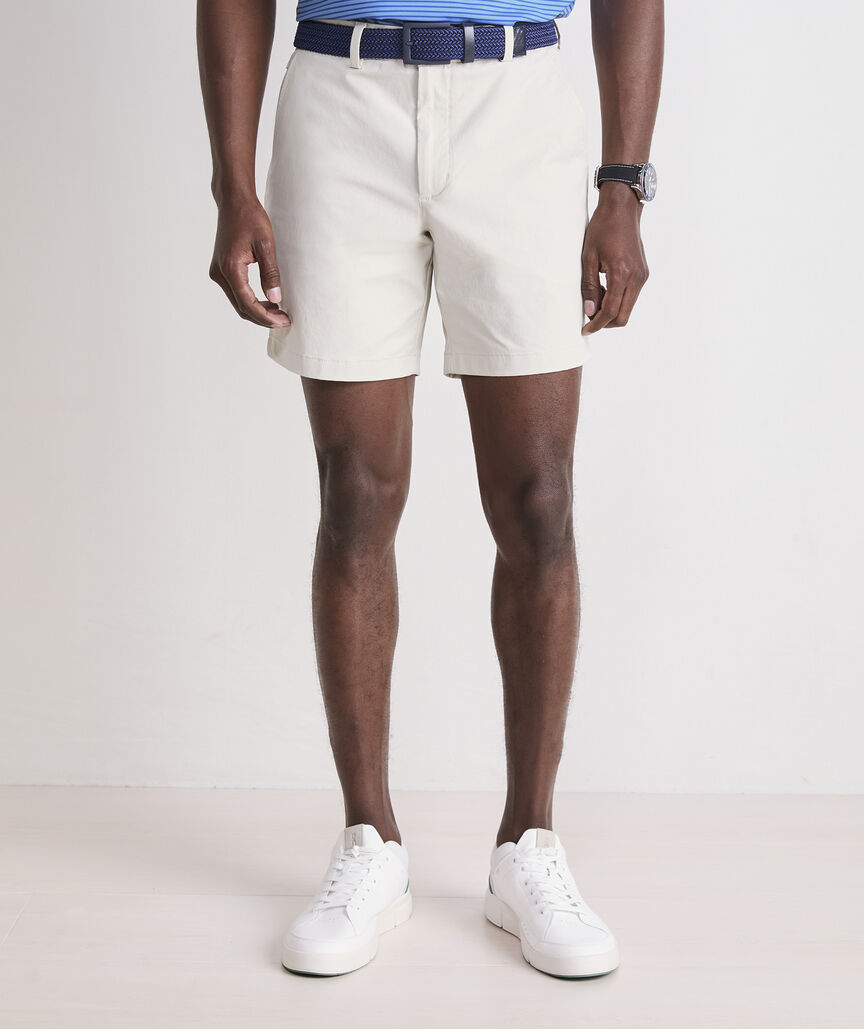 Vineyard Vines M 7" On-The-Go Shorts STONE