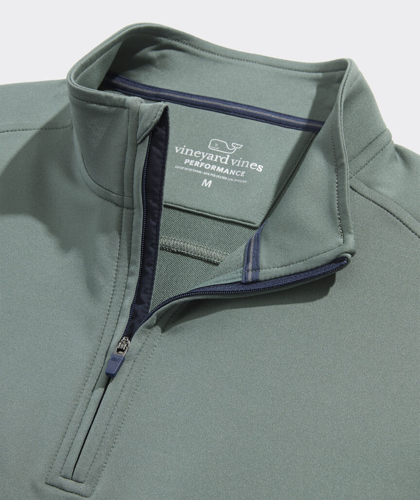 Vineyard Vines M Performance Club 1/4 Zip BALSAM
