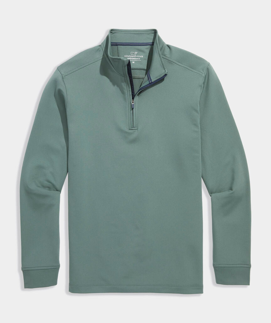 Vineyard Vines M Performance Club 1/4 Zip BALSAM