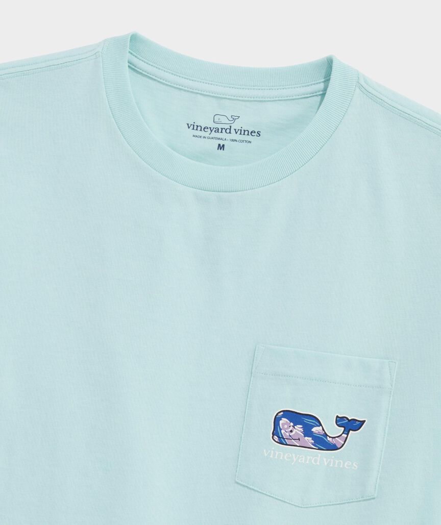 Vineyard Vines M SS Bluff Fish Whale Fill Tee SEA