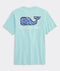 Vineyard Vines M SS Bluff Fish Whale Fill Tee SEA