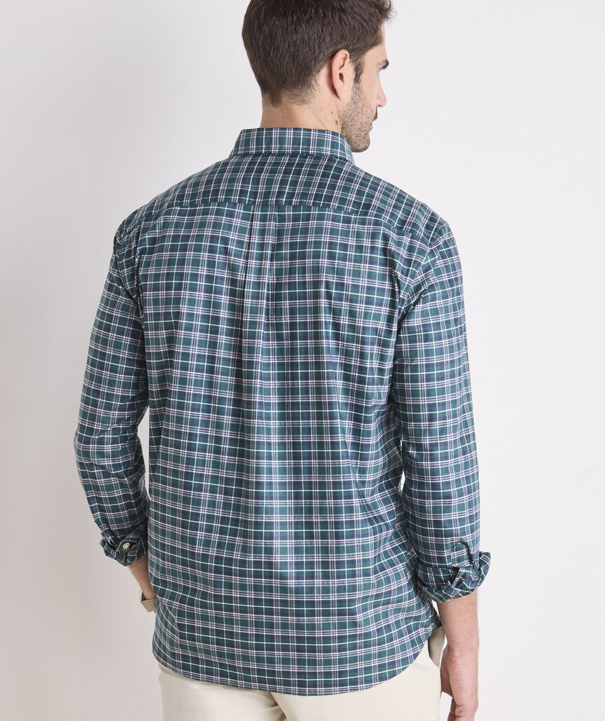 Chemise à manches longues Vineyard Vines M LS OTG Brr, modèle TEAL DECOY PLAID