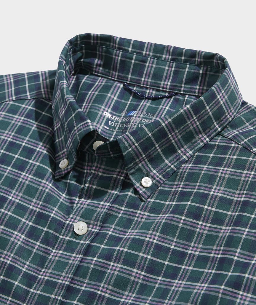 Chemise à manches longues Vineyard Vines M LS OTG Brr, modèle TEAL DECOY PLAID