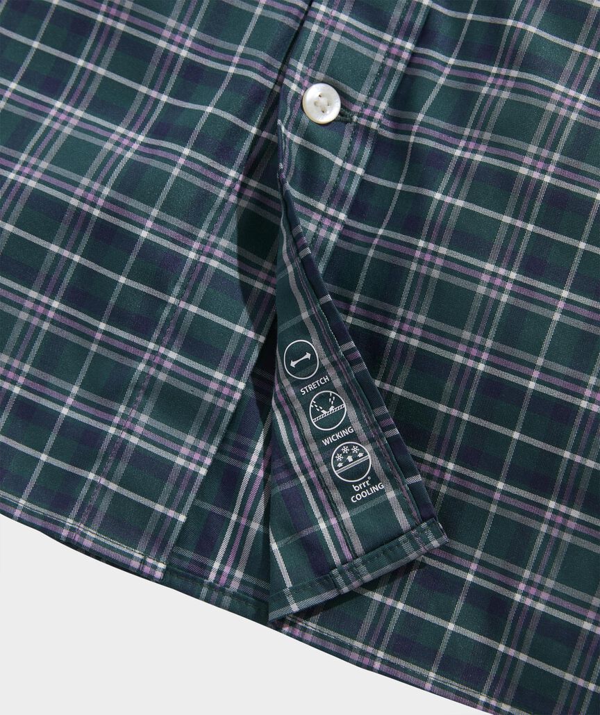 Chemise à manches longues Vineyard Vines M LS OTG Brr, modèle TEAL DECOY PLAID