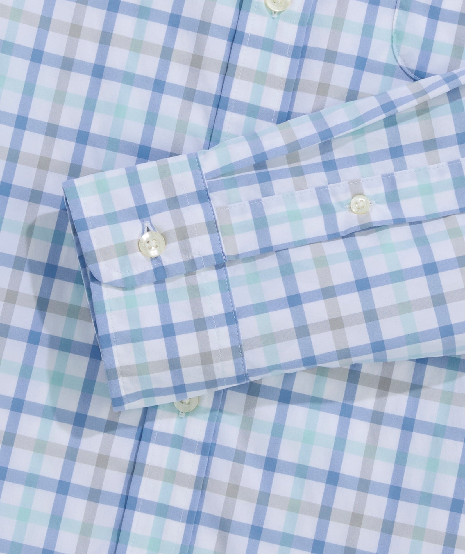 Vineyard Vines M LS Wayward Featherweight Performance Shirt AQUA HAZE