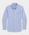 Vineyard Vines M LS Forepeak Tattersall LW Performance Shirt JAKE BLUE