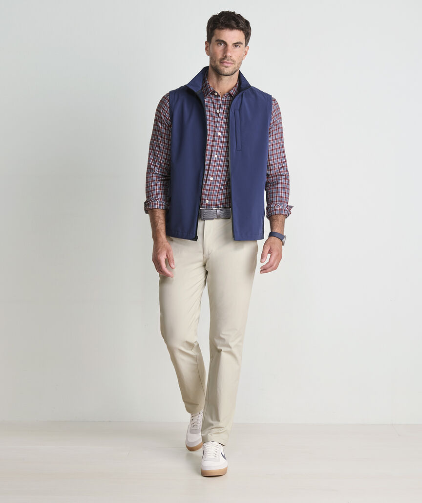 Vineyard Vines M LS Kendrick Check Twill Shirt CRIMSON