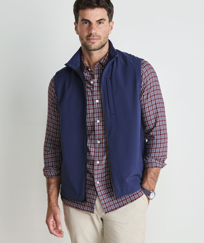 Vineyard Vines M LS Kendrick Check Twill Shirt CRIMSON
