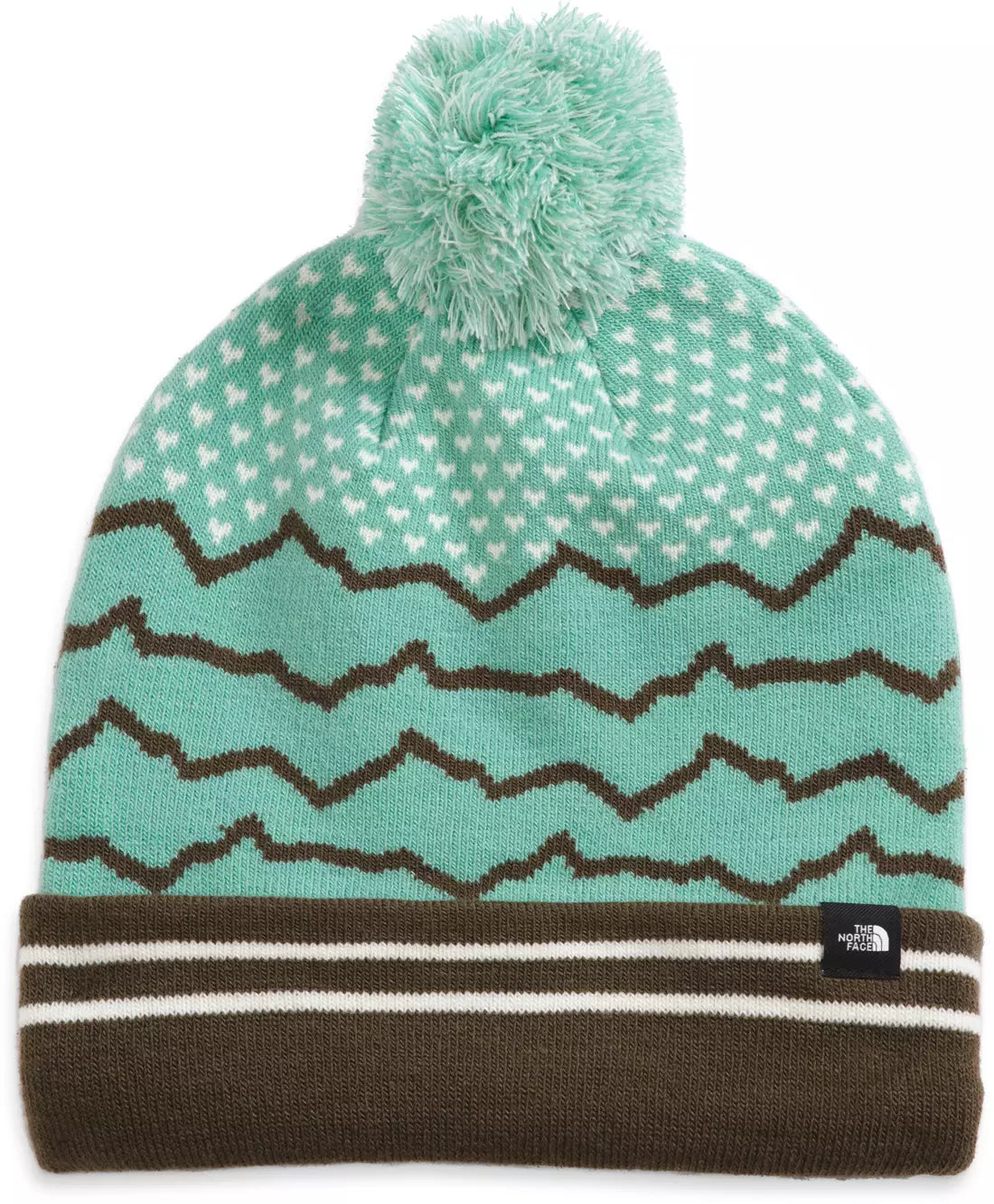 The North Face Ski Tuke Beanie WASABI / GARDEN WHITE