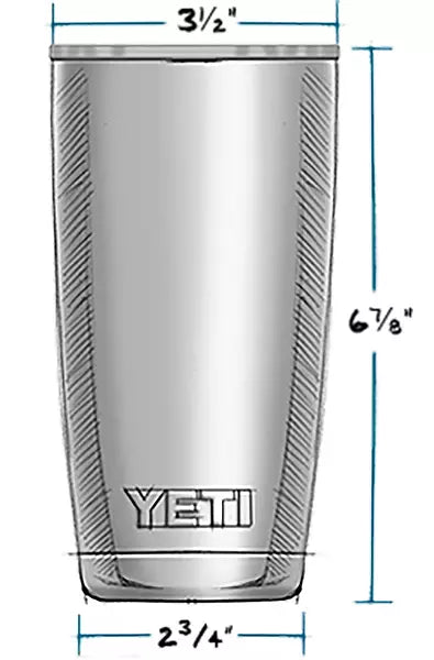 Yeti Rambler 20 oz Tumbler BIG SKY BLUE