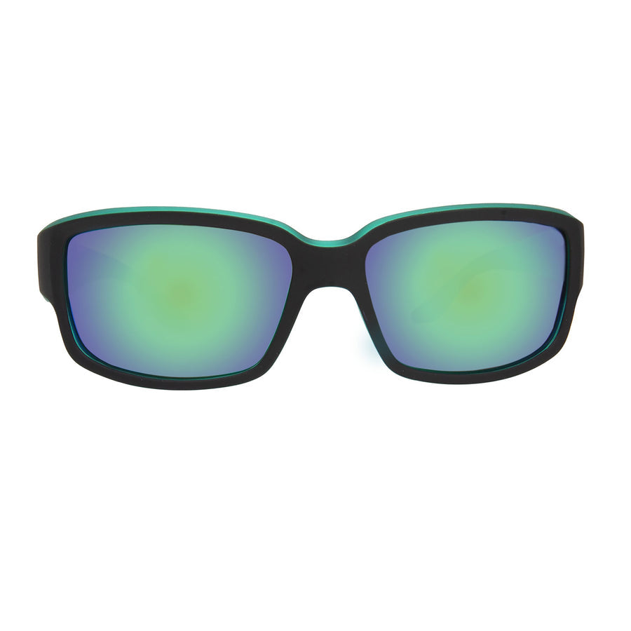 Calcutta Blackjack Sunglasses MATTE BLACK/GREEN