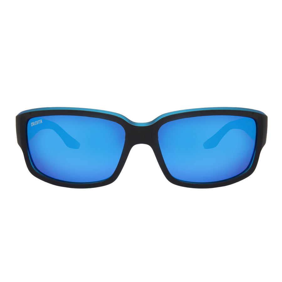 Calcutta Blackjack Sunglasses MATTE BLACK/BLUE MIRROR