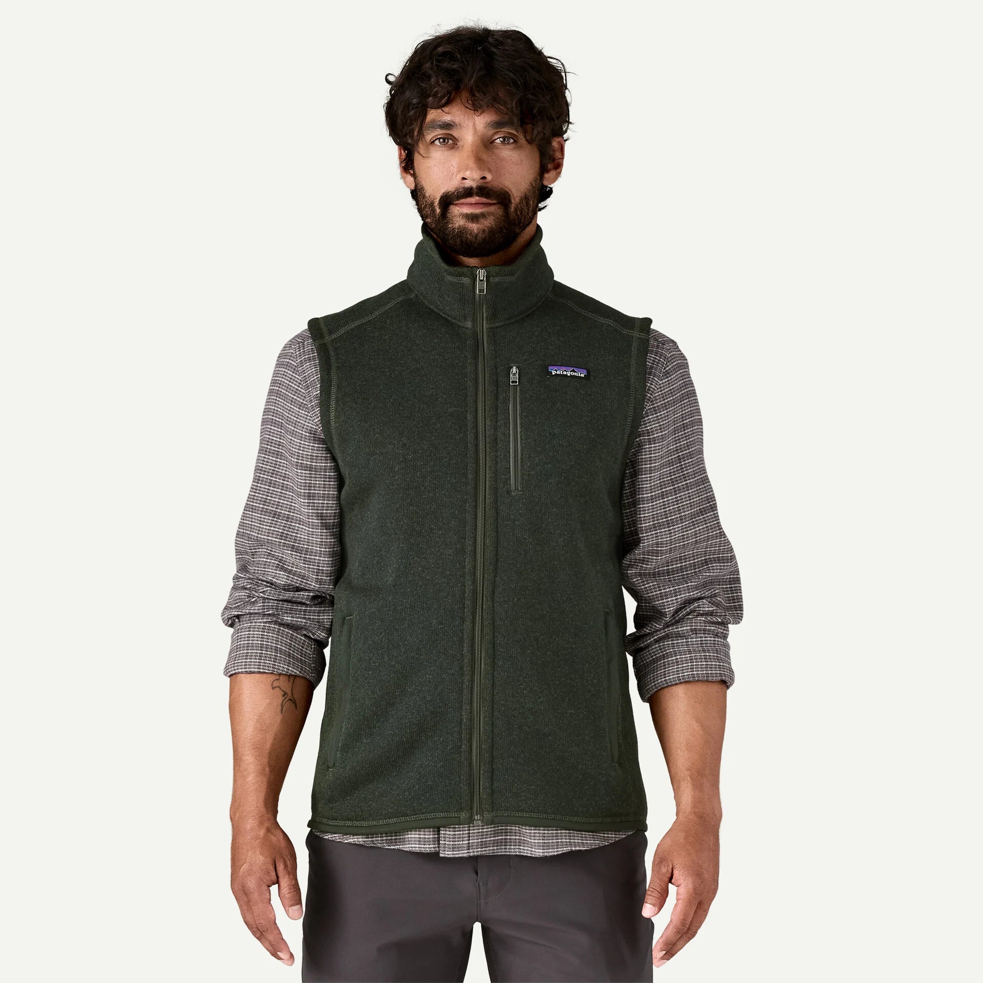 Patagonia M Better Sweater Vest OLD GROWTH GREEN