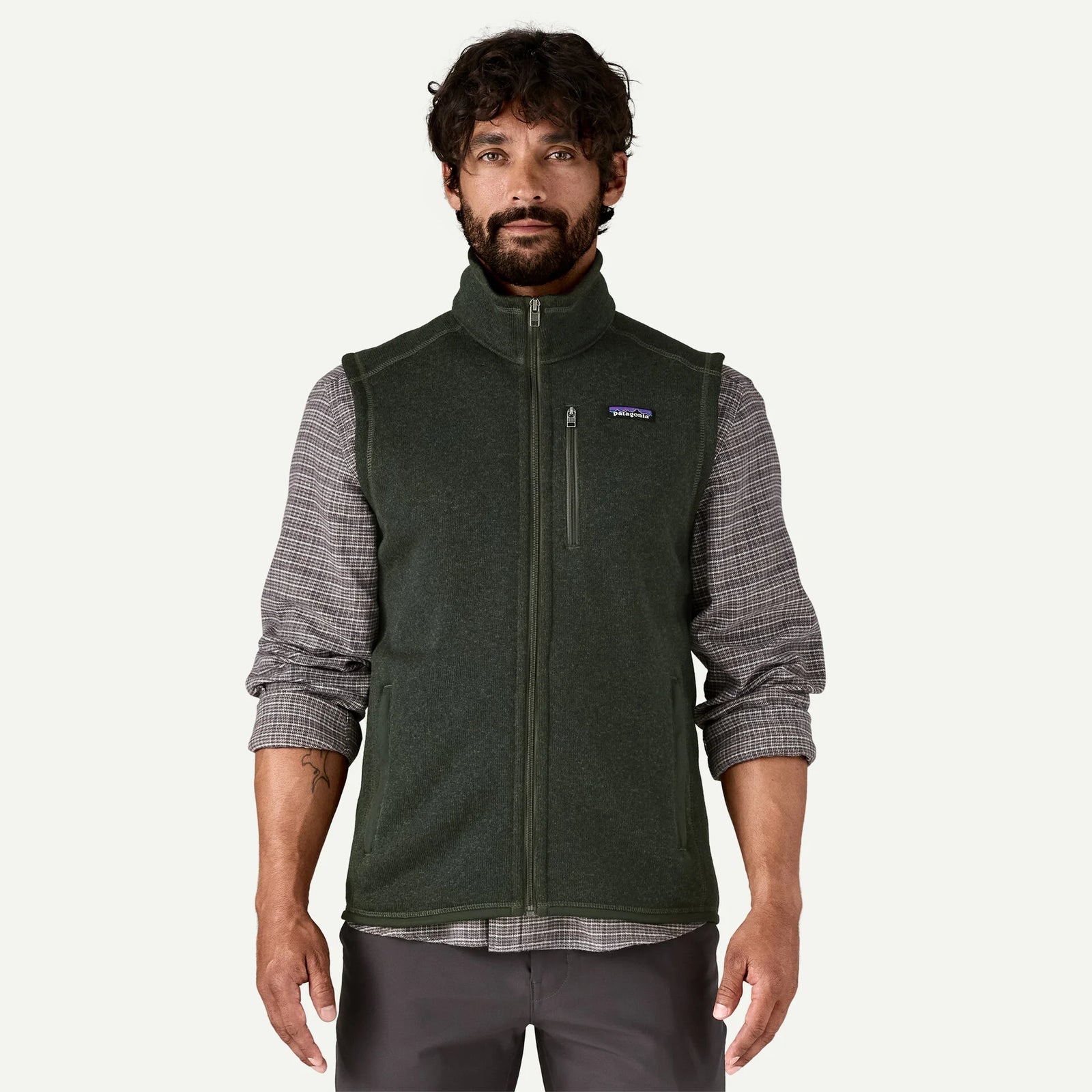 Patagonia M Better Sweater Vest OLD GROWTH GREEN
