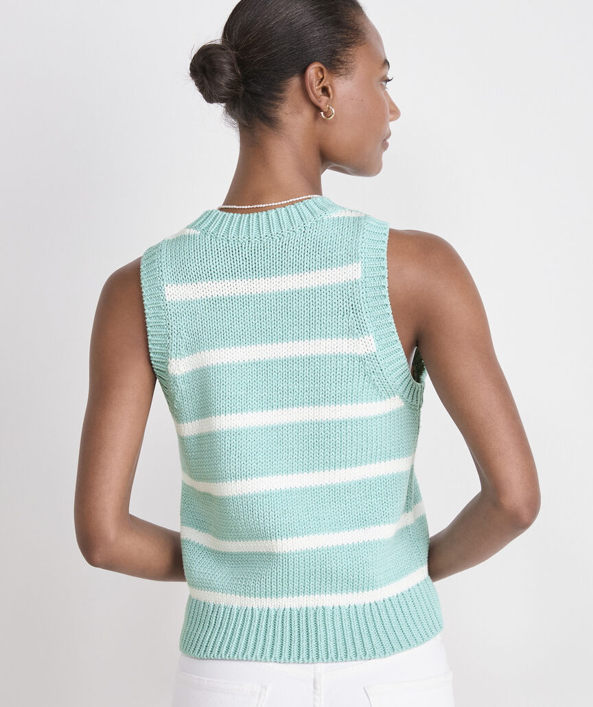 Vineyard Vines W Sweater Tank HANA STRIPE AH