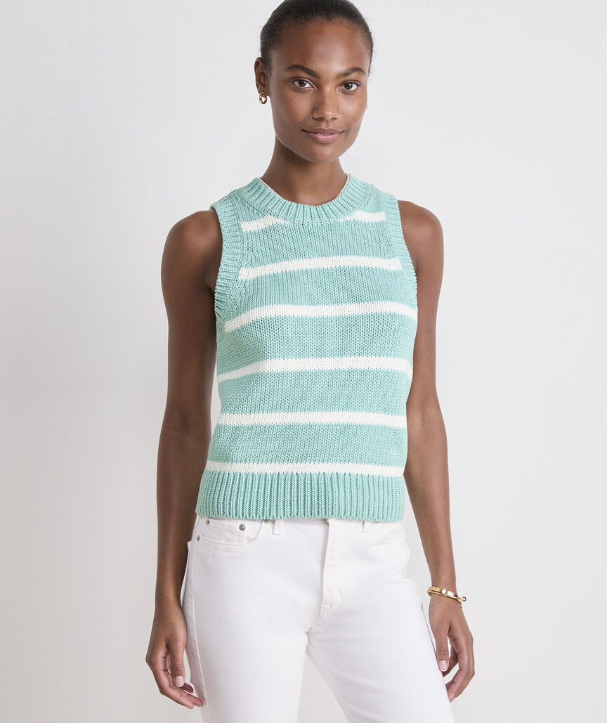 Vineyard Vines W Sweater Tank HANA STRIPE AH