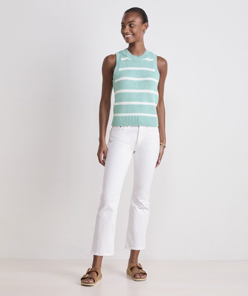 Vineyard Vines W Sweater Tank HANA STRIPE AH