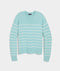 Vineyard Vines W Molly Stripe Sweater AQUA