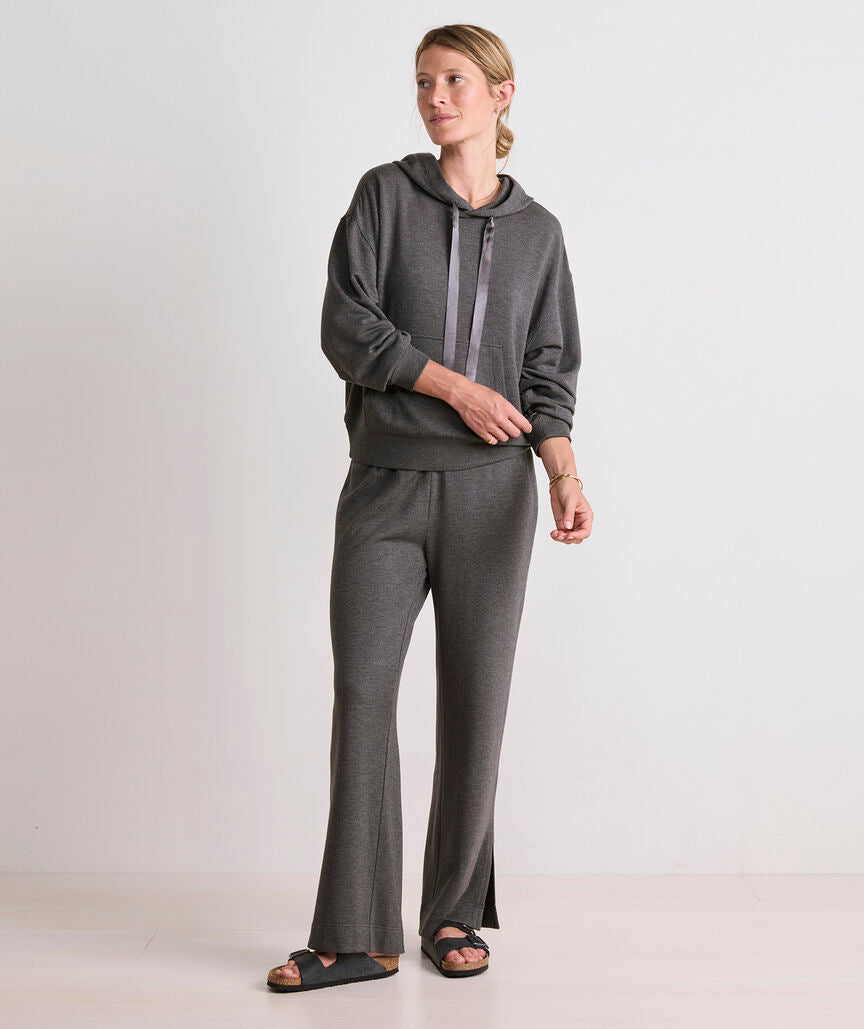 Vineyard Vines W Dreamcloth Wide Leg Pant CHARCOAL HEATHER