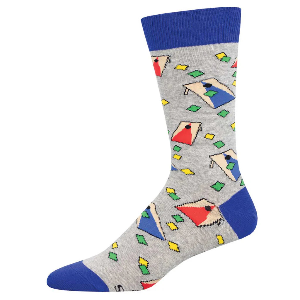 Socksmith M Cornhole Gris clair chiné