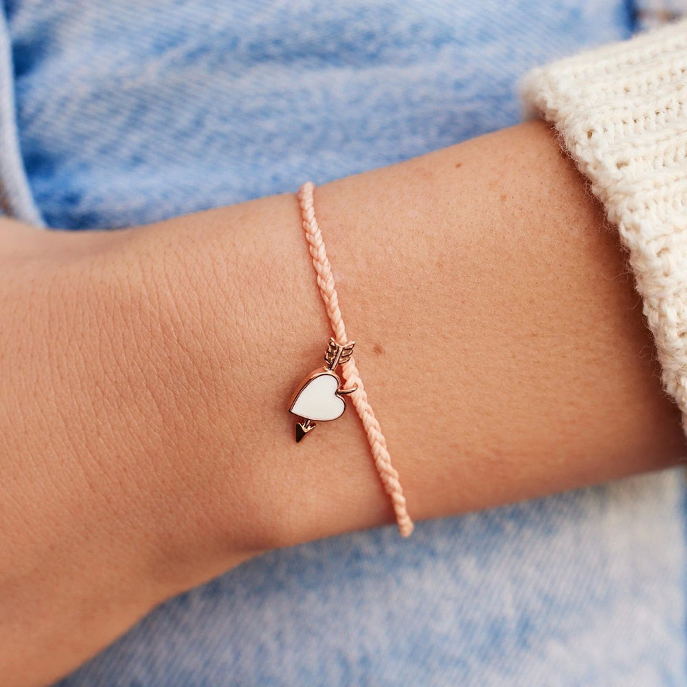 Pura Vida Lovestruck Rose Gold Charm BLUSH