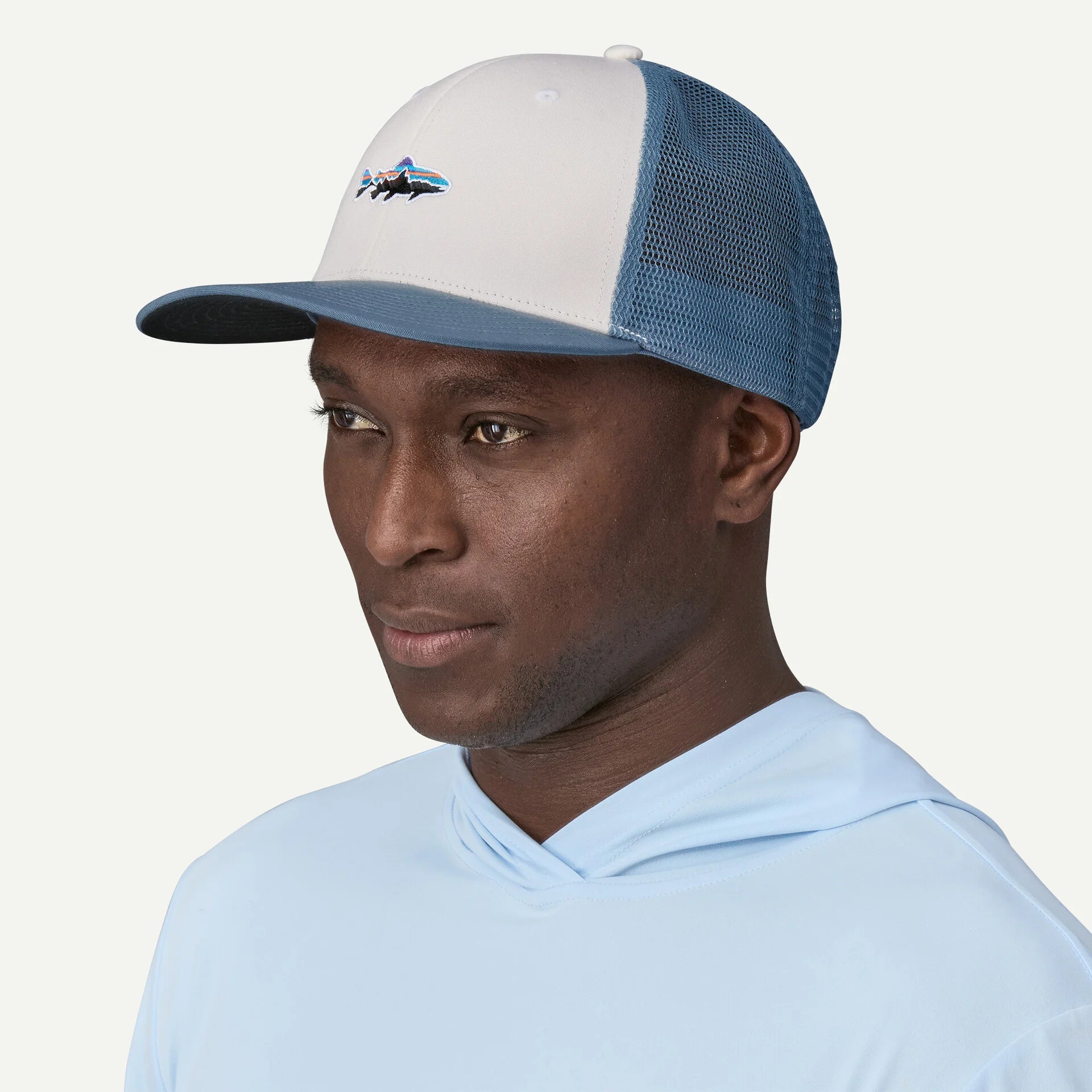 Patagonia Stand Up Trout Trucker Hat WHITE