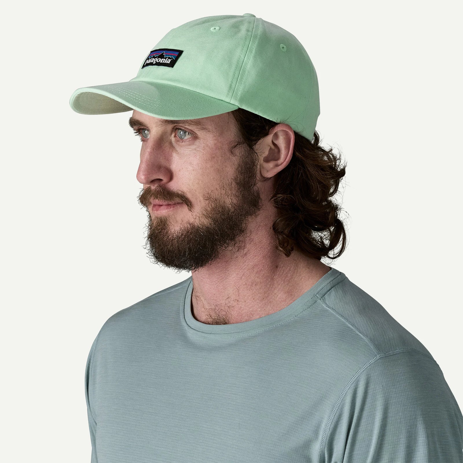 Patagonia P-6 Label Trad Cap RINSED GREEN
